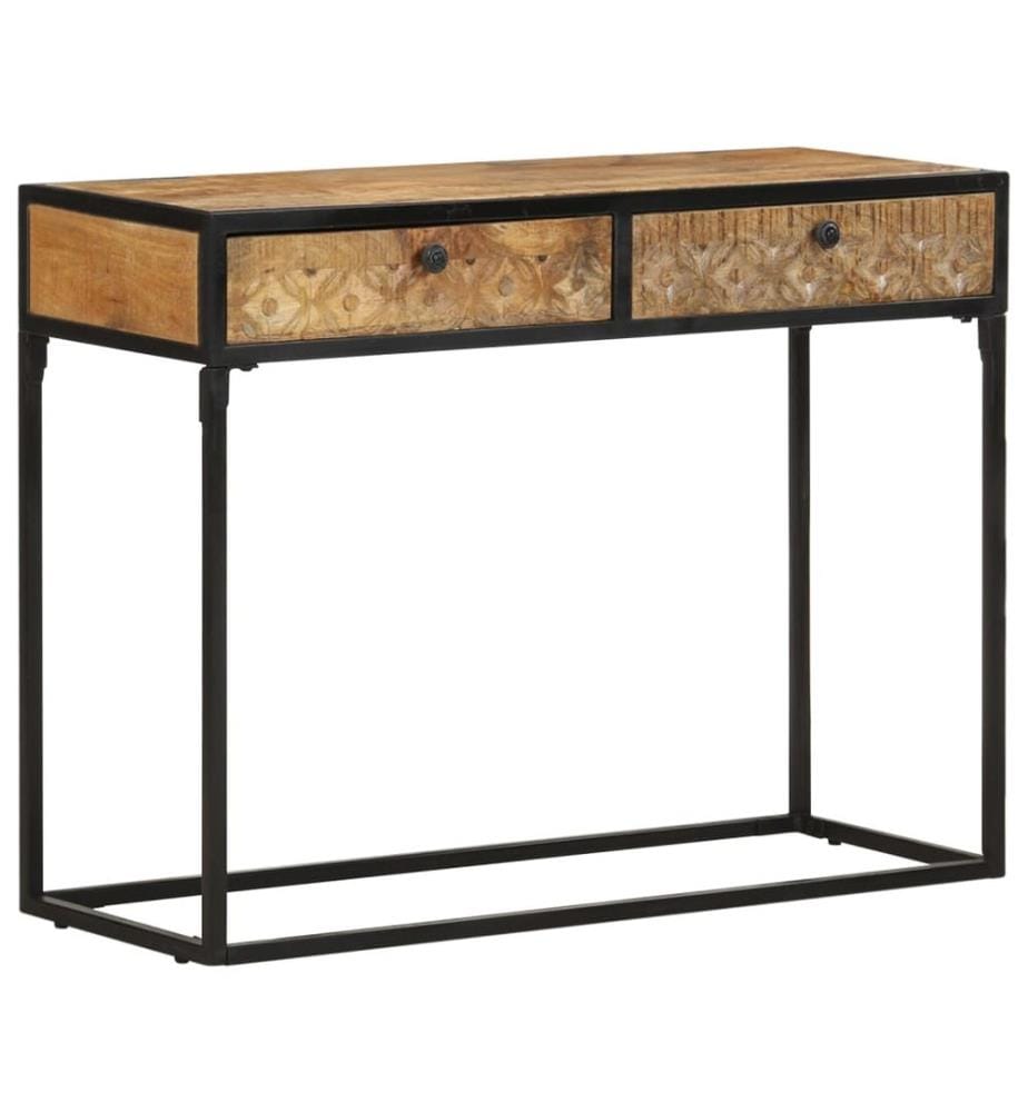 Table console 100x35x75 cm Bois de manguier massif