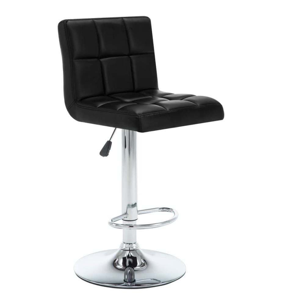 Barhocker 2 Stk. Schwarz Kunstleder