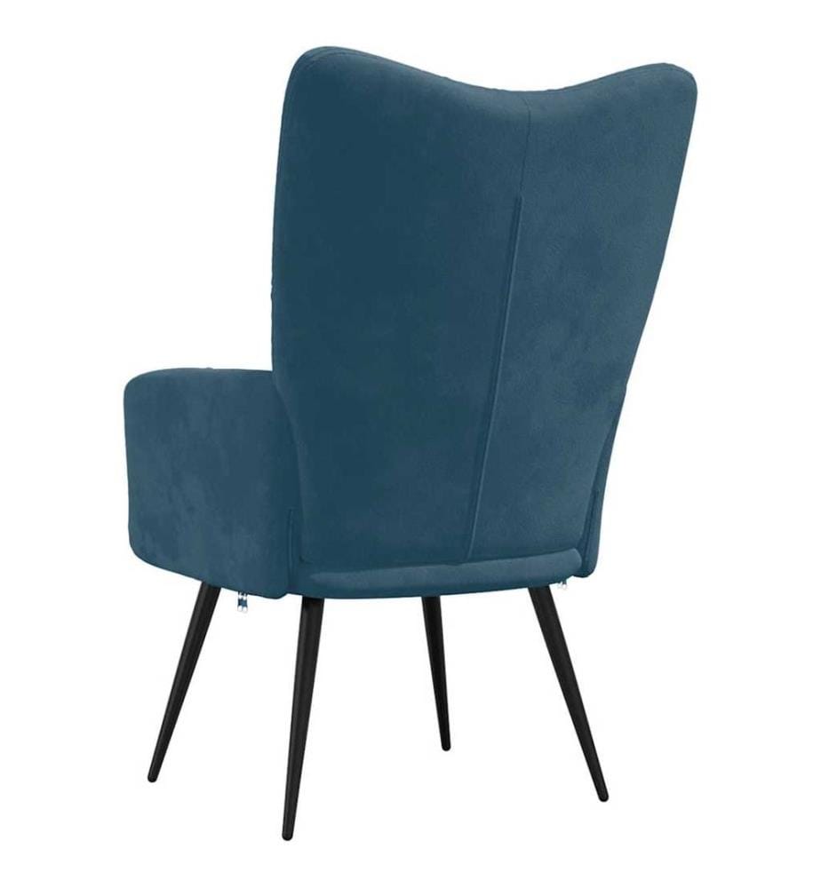 Relaxsessel Blau Samt