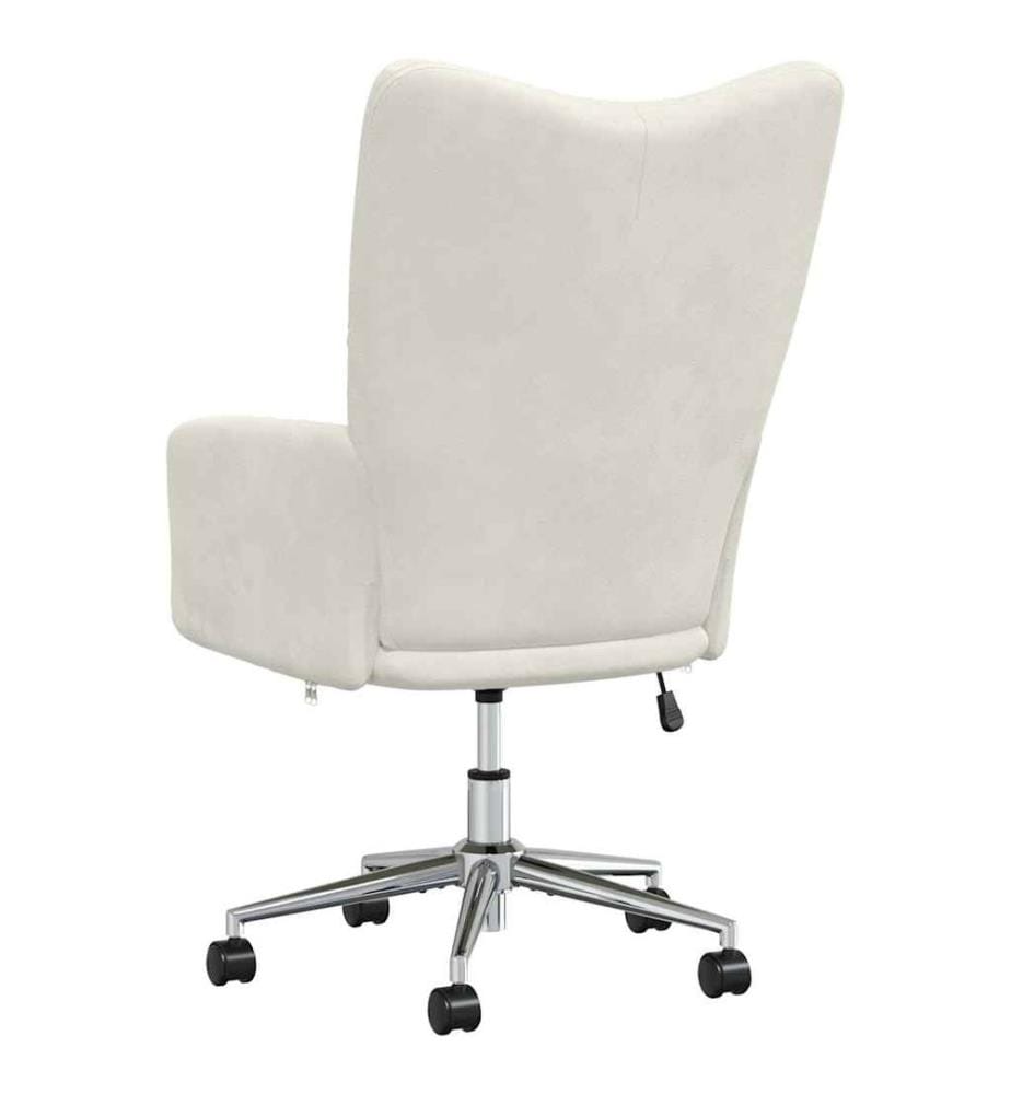 Relaxsessel Cremeweiss Samt