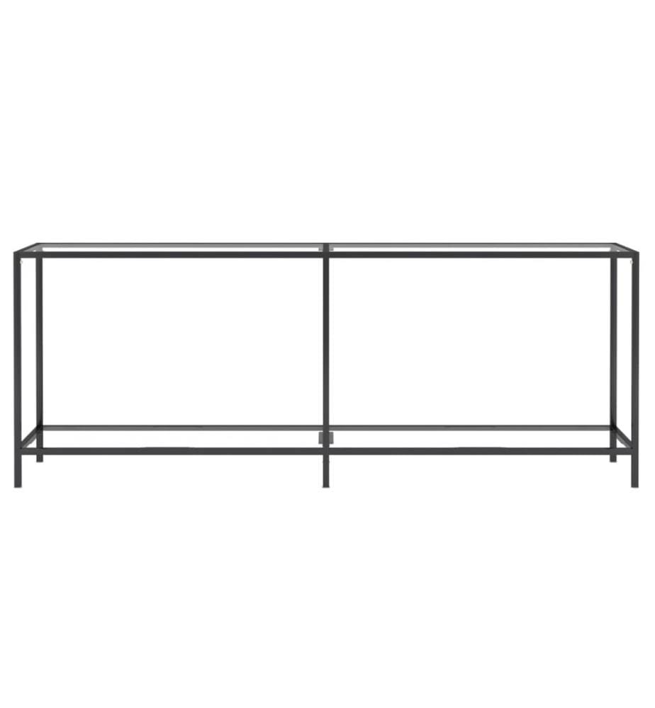 Table console Transparent 200x35x75,5 cm Verre trempé
