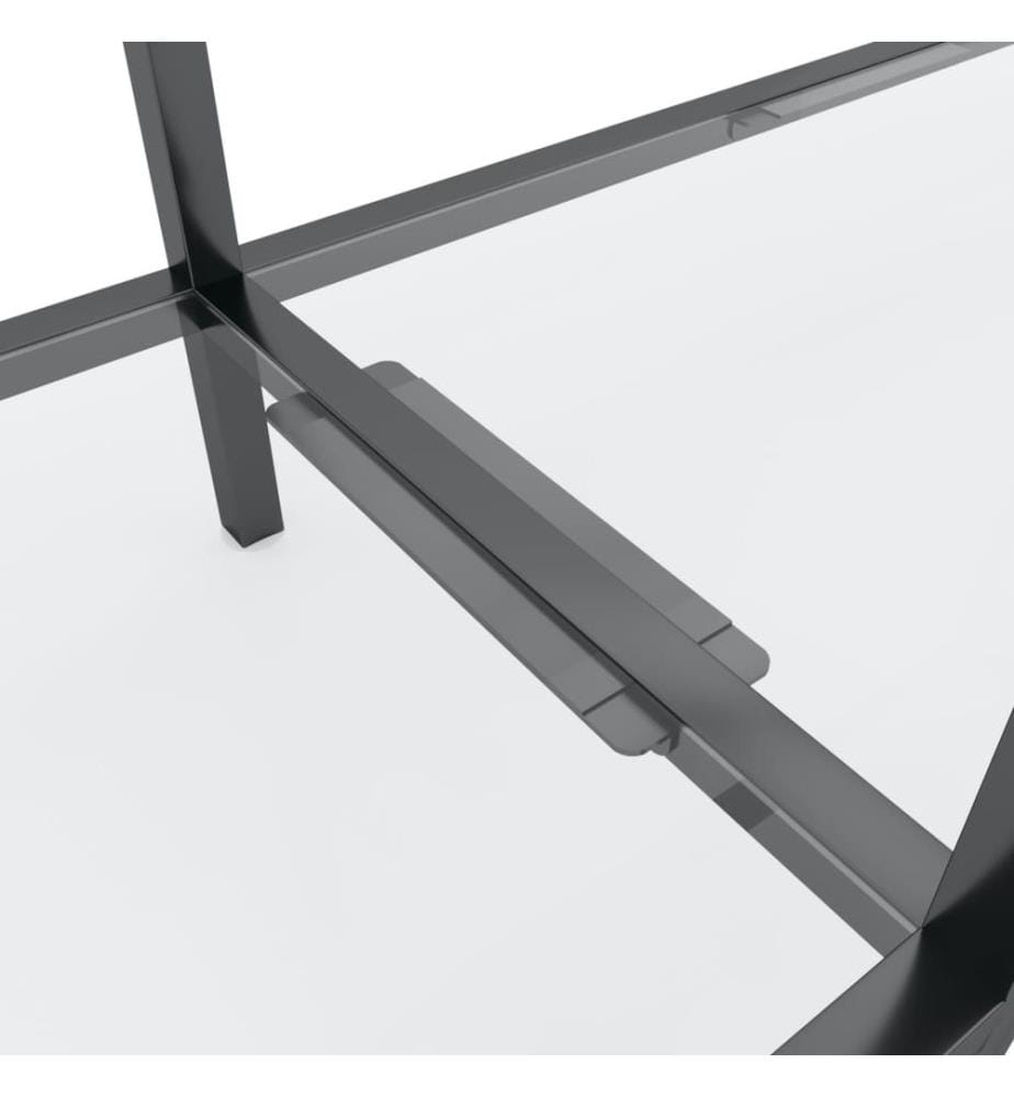 Table console Transparent 200x35x75,5 cm Verre trempé