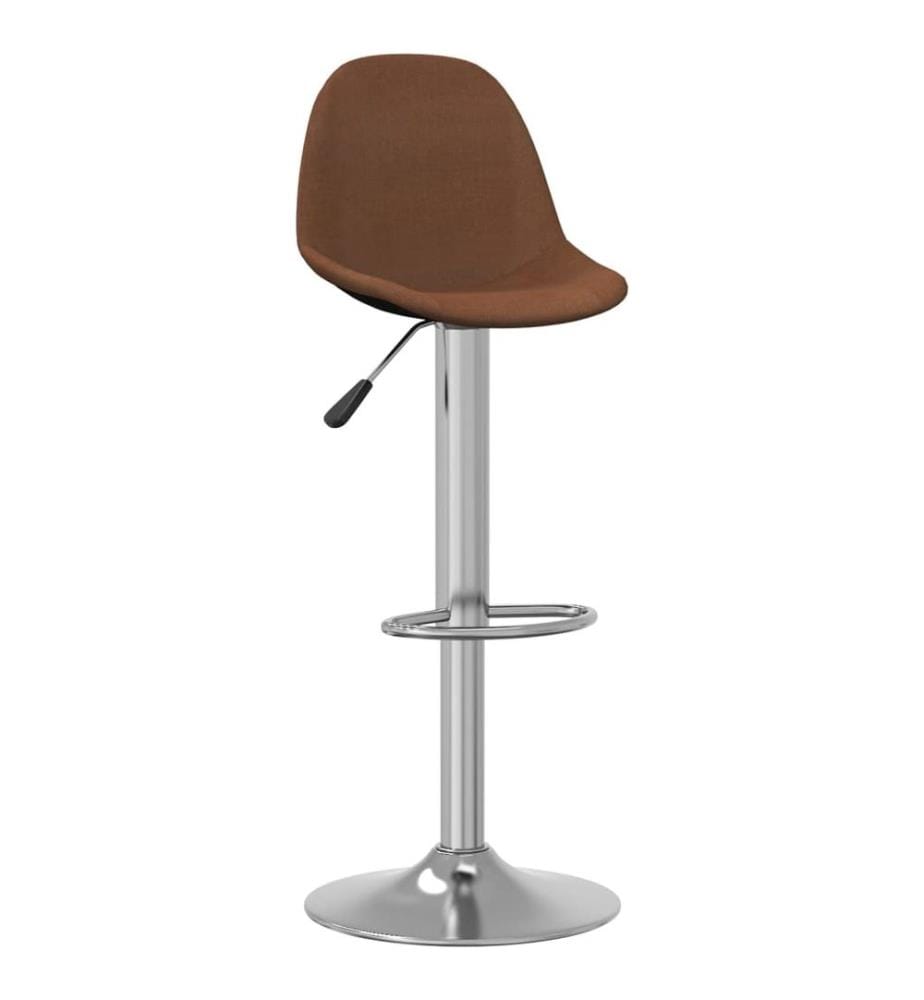 Barhocker 2 Stk. Braun Stoff