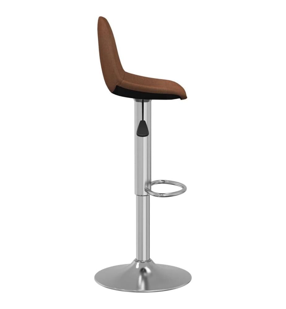 Barhocker 2 Stk. Braun Stoff