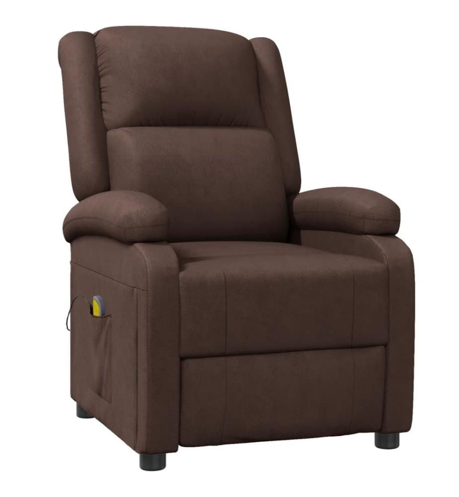 Massagesessel Braun Kunstleder