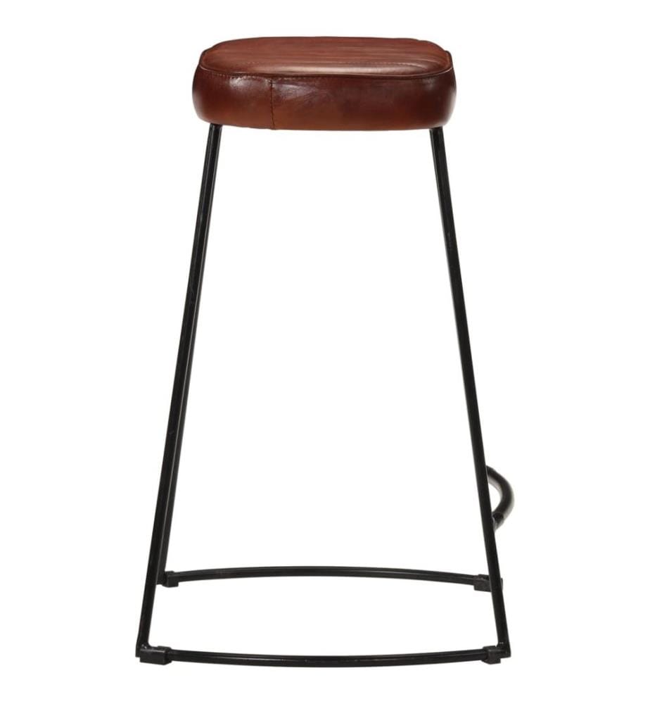 Barhocker 2 Stk. Dunkelbraun 41x29x62 cm