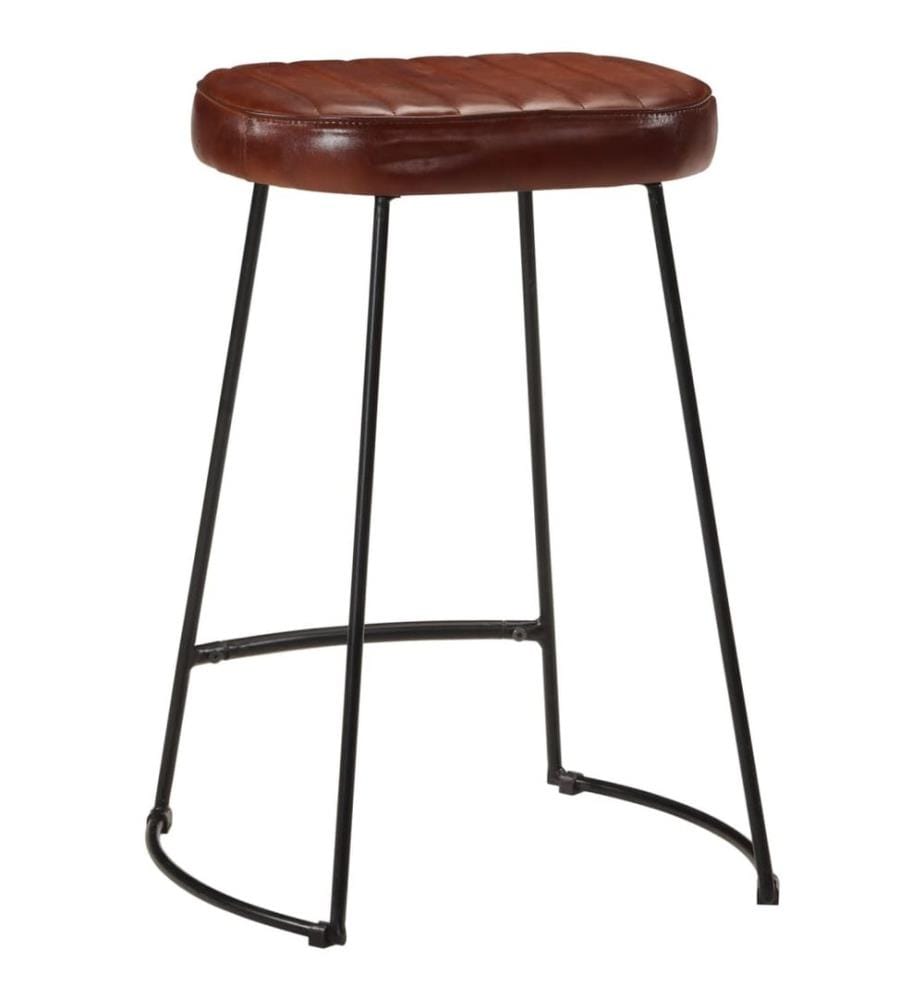 Barhocker 2 Stk. Dunkelbraun 41x29x62 cm