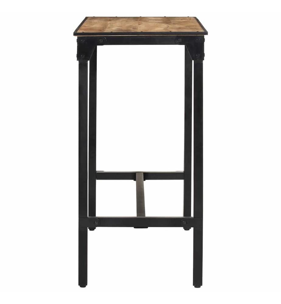Bartisch 110x55x107 cm Raues Massivholz Mango