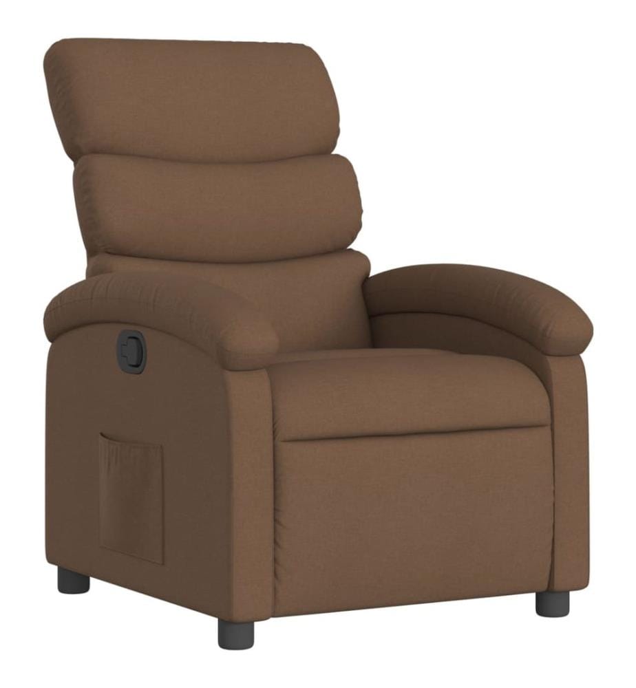 Relaxsessel Braun Stoff