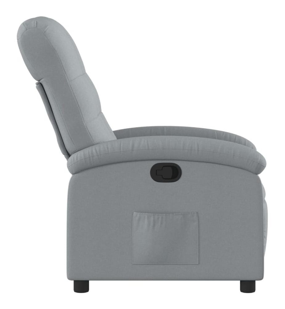Relaxsessel Hellgrau Stoff