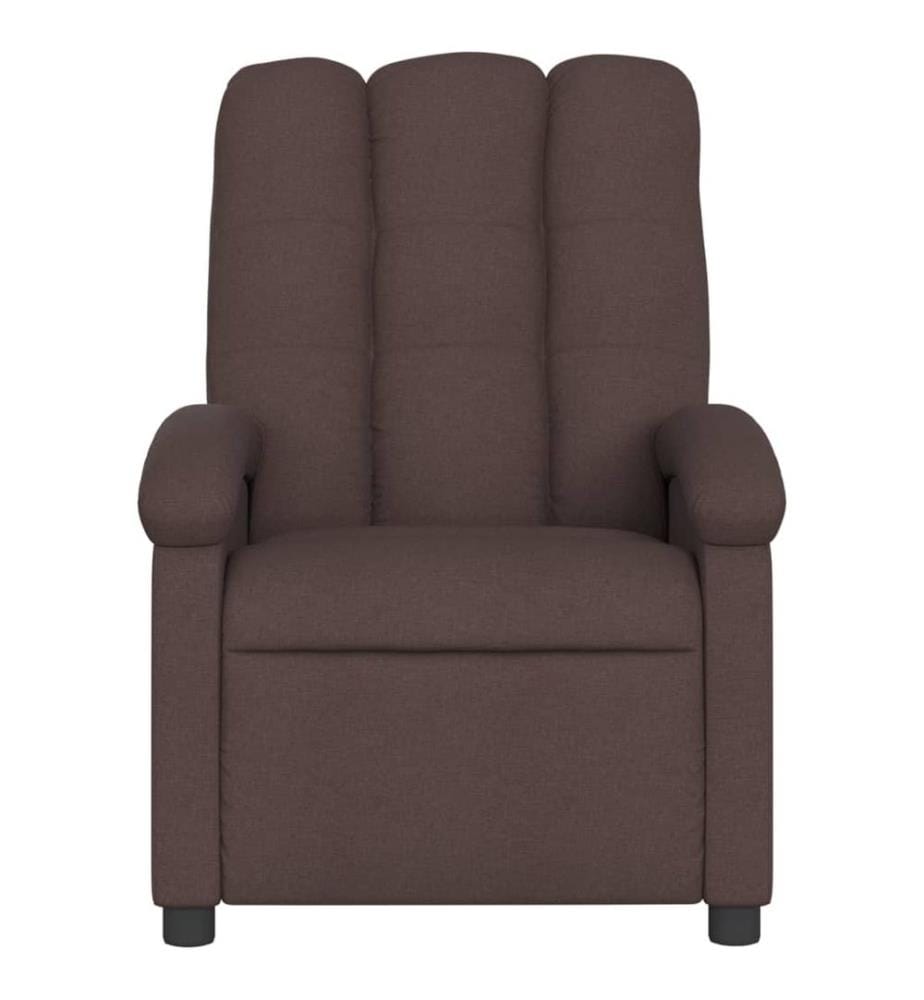 Relaxsessel Dunkelbraun Stoff
