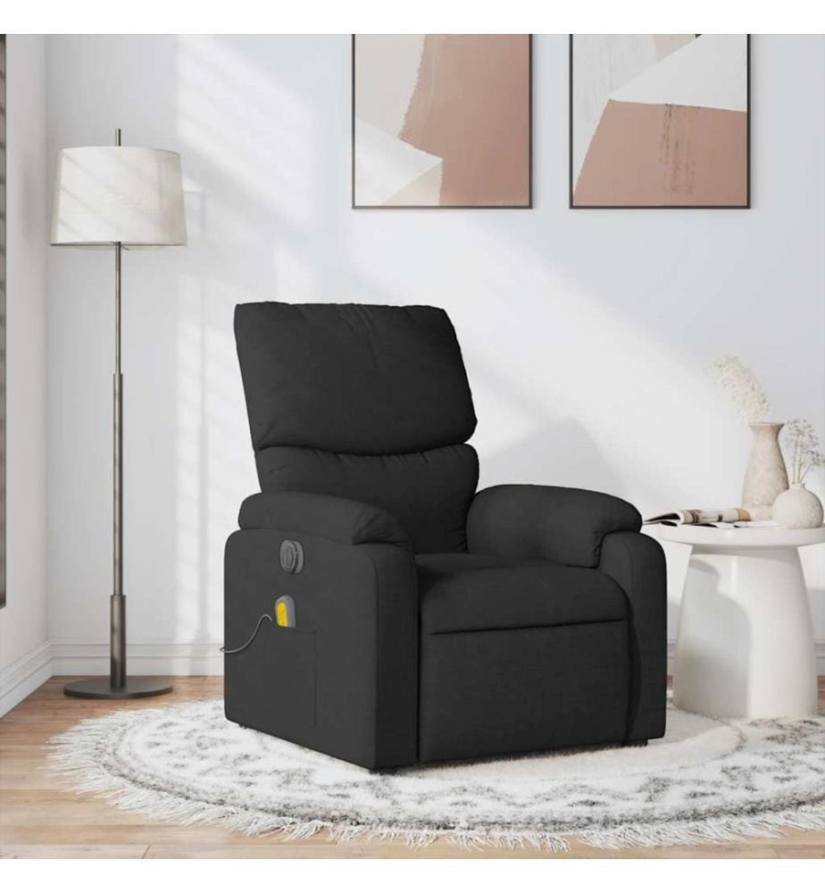 Massagesessel Schwarz Stoff