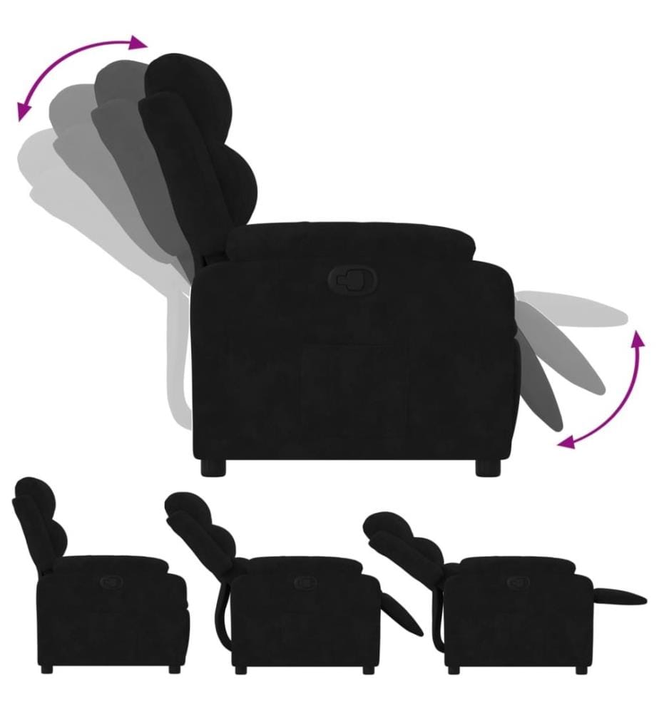 Relaxsessel Schwarz Samt