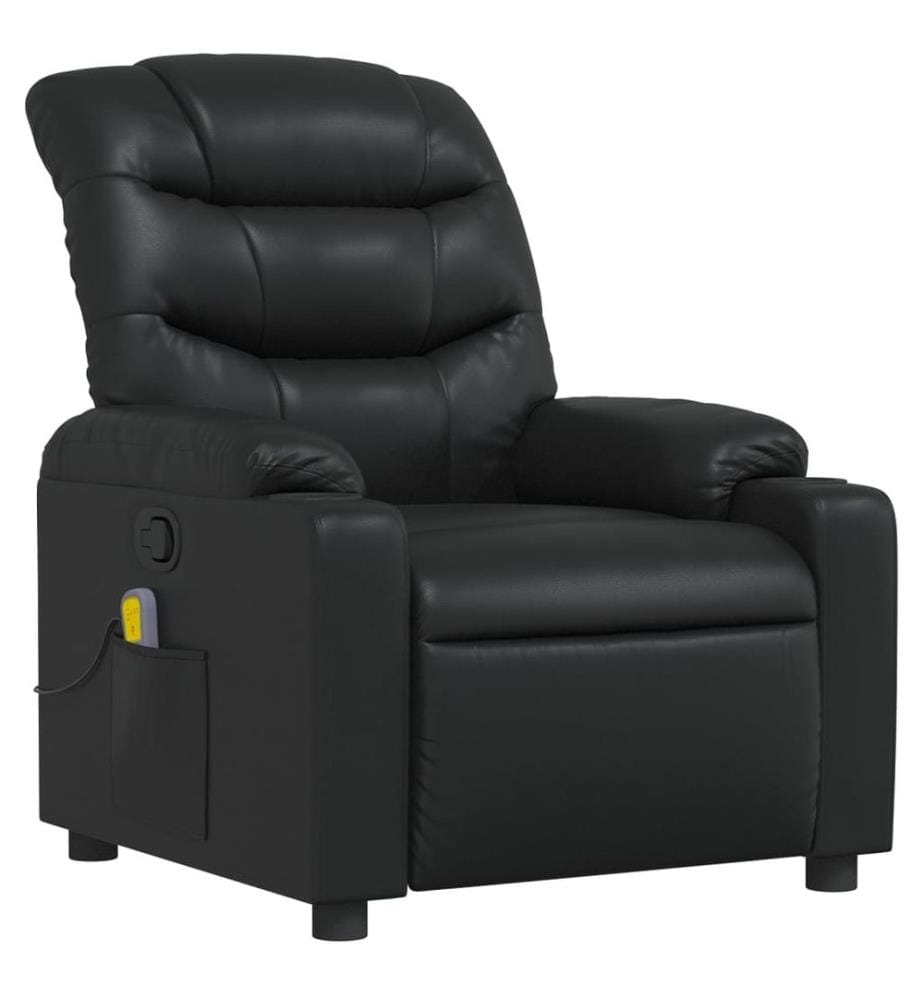 Massagesessel Schwarz Kunstleder