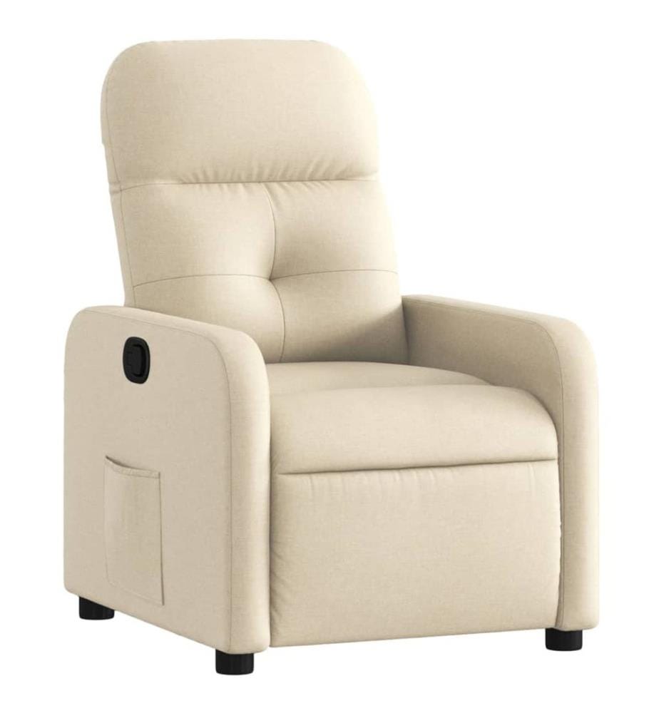 Relaxsessel Creme Stoff