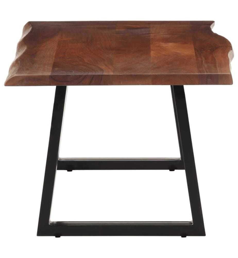 Table basse marron miel 110x55x40 cm bois massif d'acacia