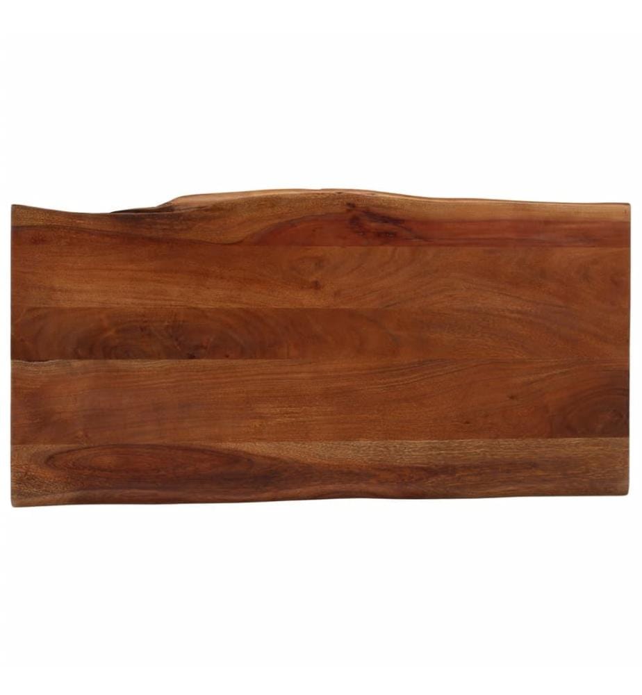 Table basse marron miel 110x55x40 cm bois massif d'acacia