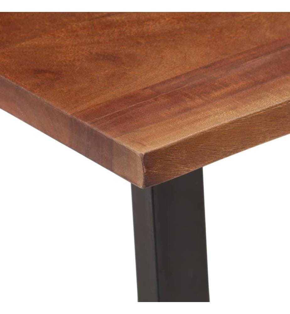 Table basse marron miel 110x55x40 cm bois massif d'acacia