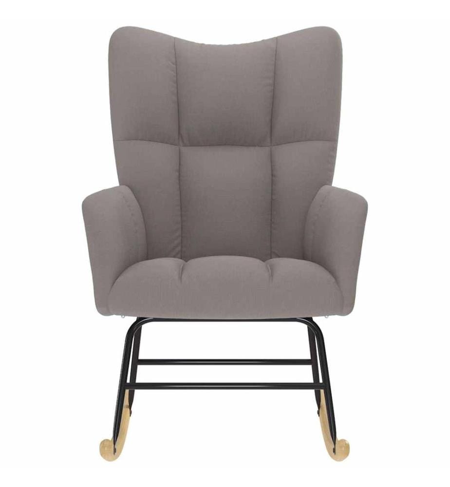 Chaise à bascule Taupe Tissu