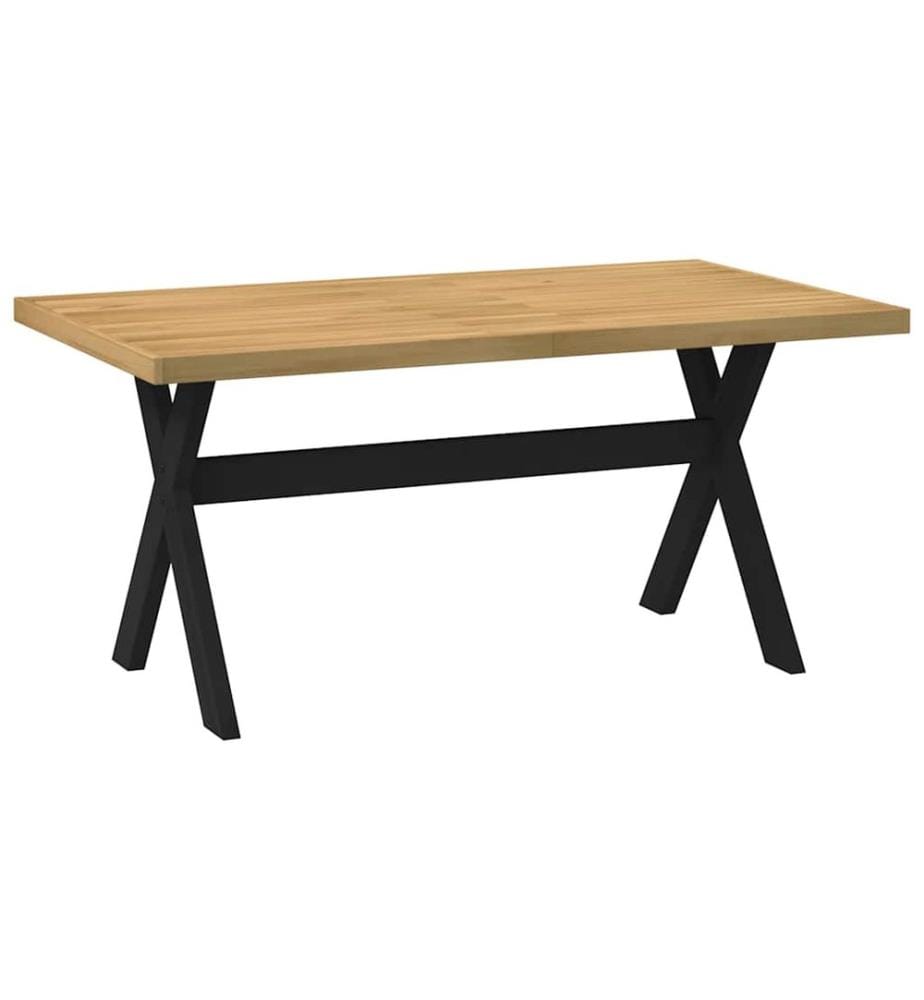 Table à manger NOAIN pieds en forme de X 160x90x75cm massif pin