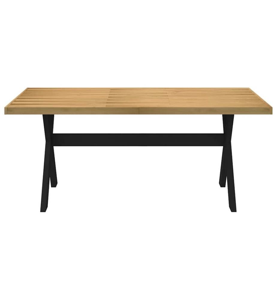 Table à manger NOAIN pieds en forme de X 180x90x75cm massif pin