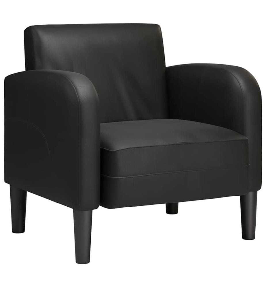 Sessel mit Armlehnen Schwarz 54 cm Kunstleder