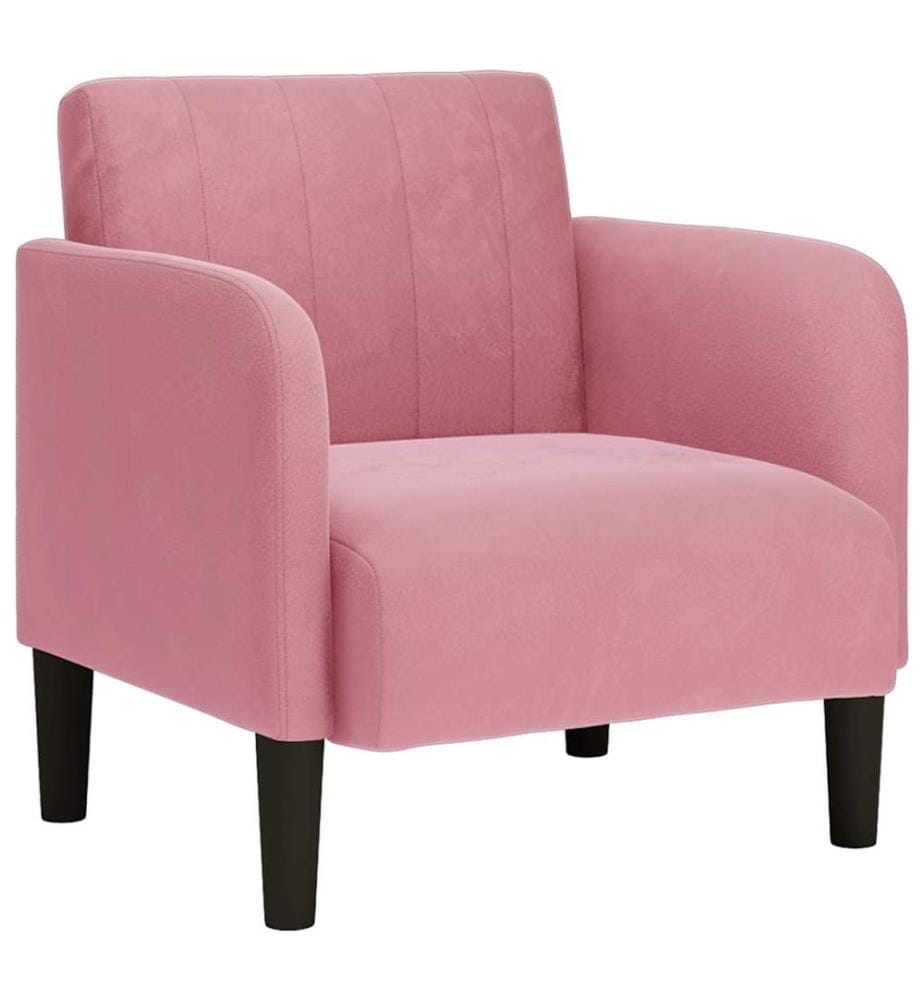 Sessel mit Armlehnen Rosa 54 cm Samt