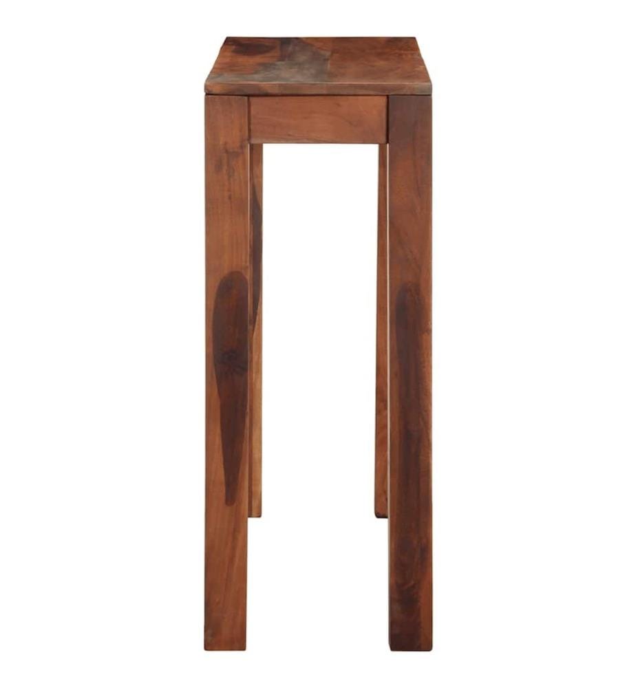 Table console 120x30x76 cm bois massif d'acacia
