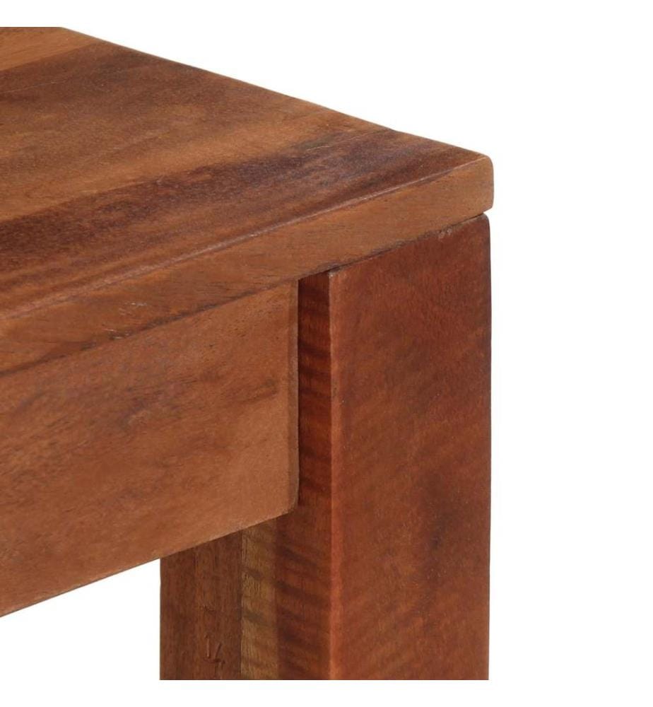 Table console 120x30x76 cm bois massif d'acacia