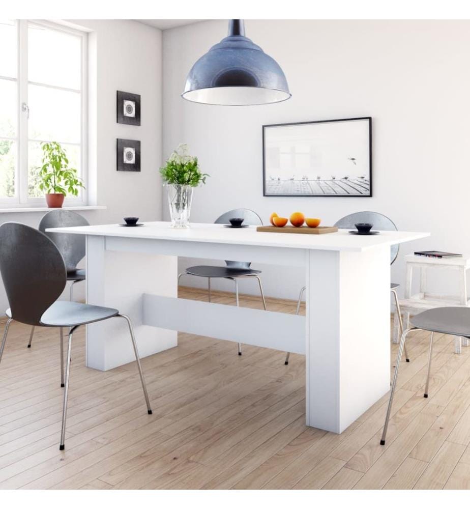 Esstisch Weiss 180x90x76 cm Holzwerkstoff