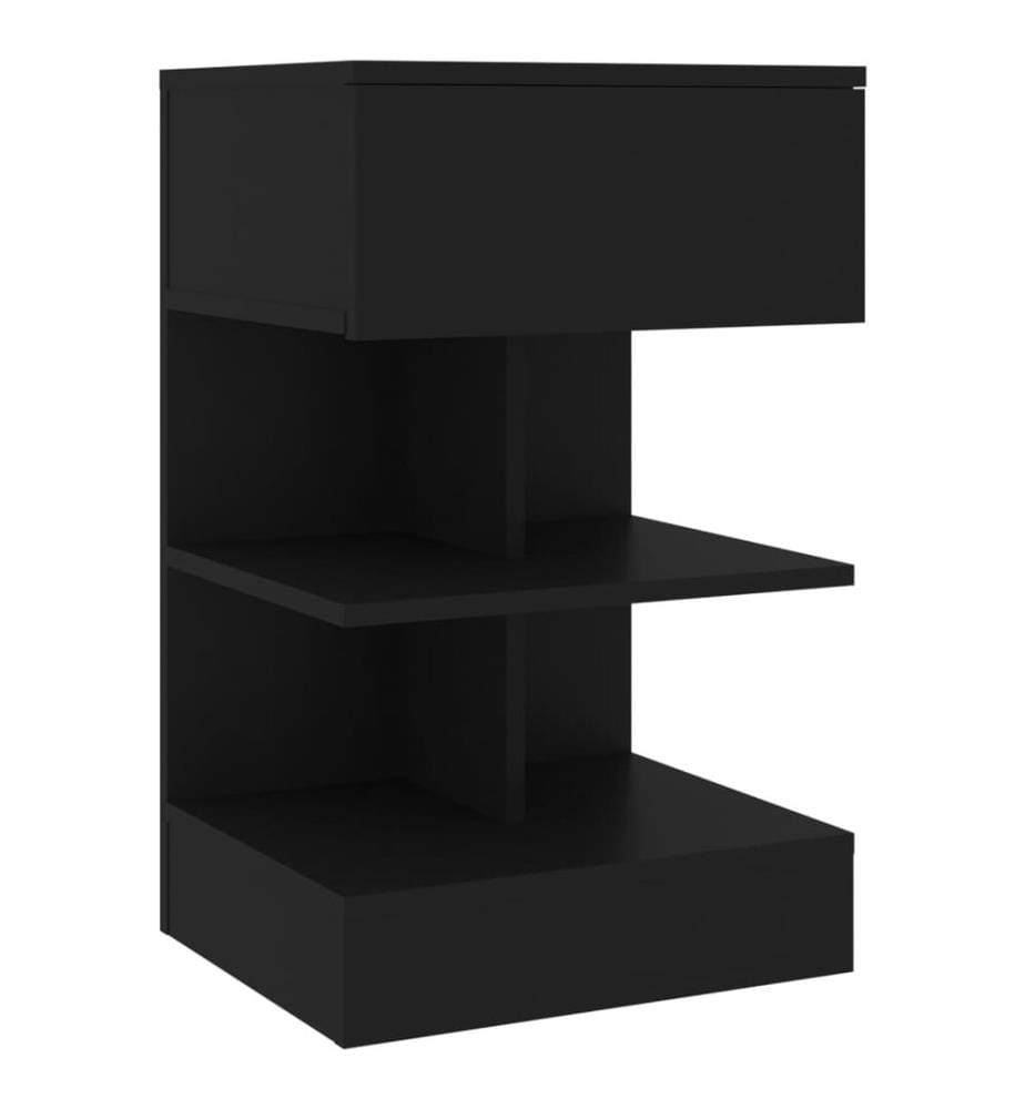 Nachttisch Schwarz 40x35x65 cm Holzwerkstoff