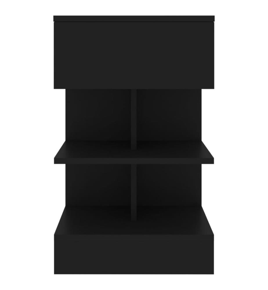 Nachttisch Schwarz 40x35x65 cm Holzwerkstoff