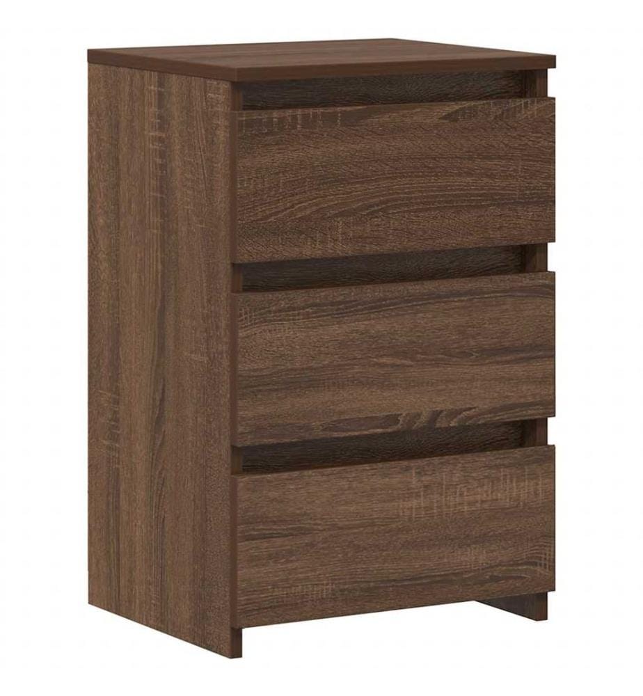 Nachttische 2 Stk. Braun Eiche 40x35x62,5 cm Holzwerkstoff