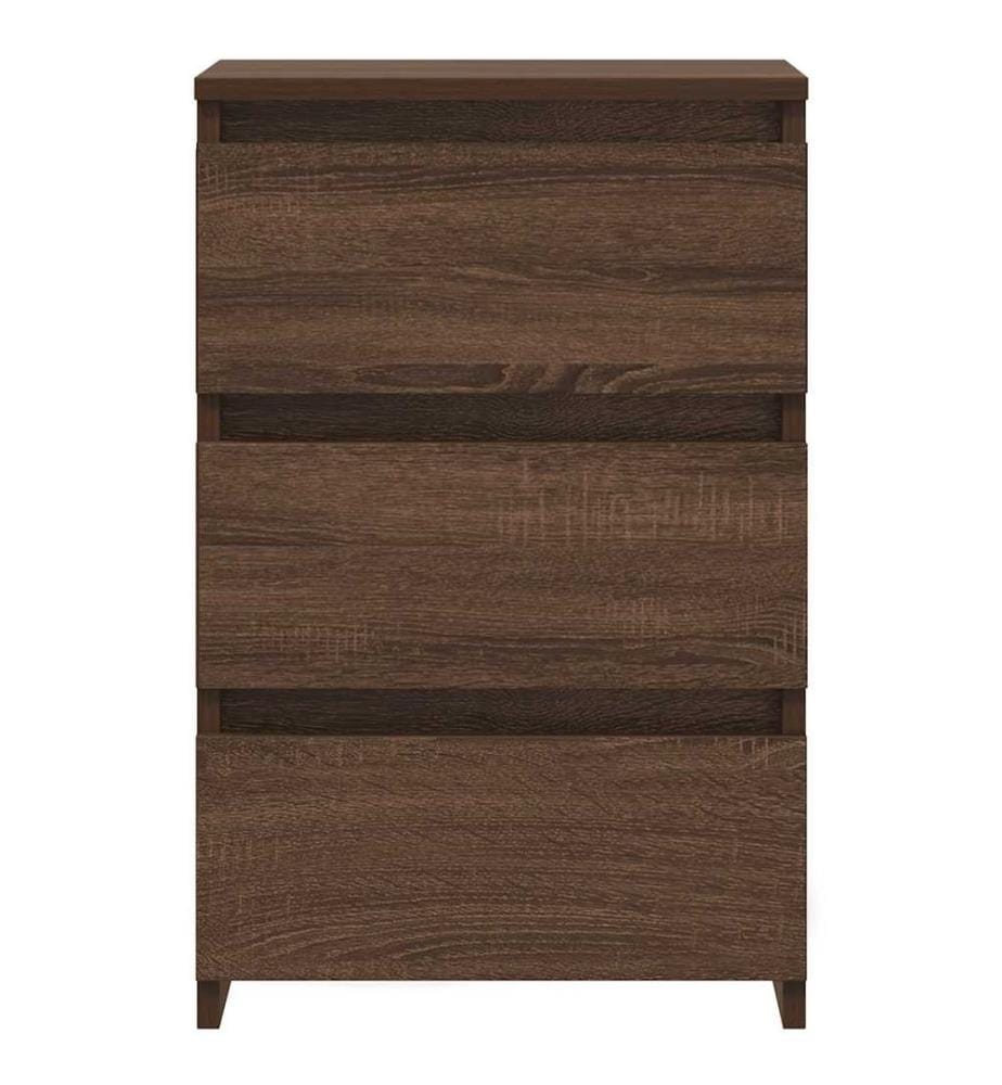 Nachttische 2 Stk. Braun Eiche 40x35x62,5 cm Holzwerkstoff