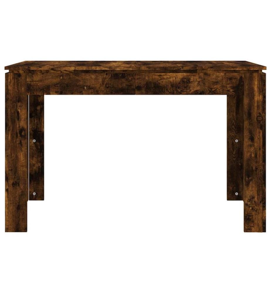 Table à dîner chêne fumé 120x60x76 cm bois d'ingénierie