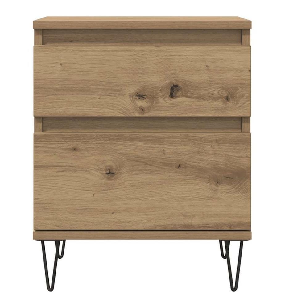 Nachttische 2 Stk. Artisan-Eiche 40x35x50 cm Holzwerkstoff