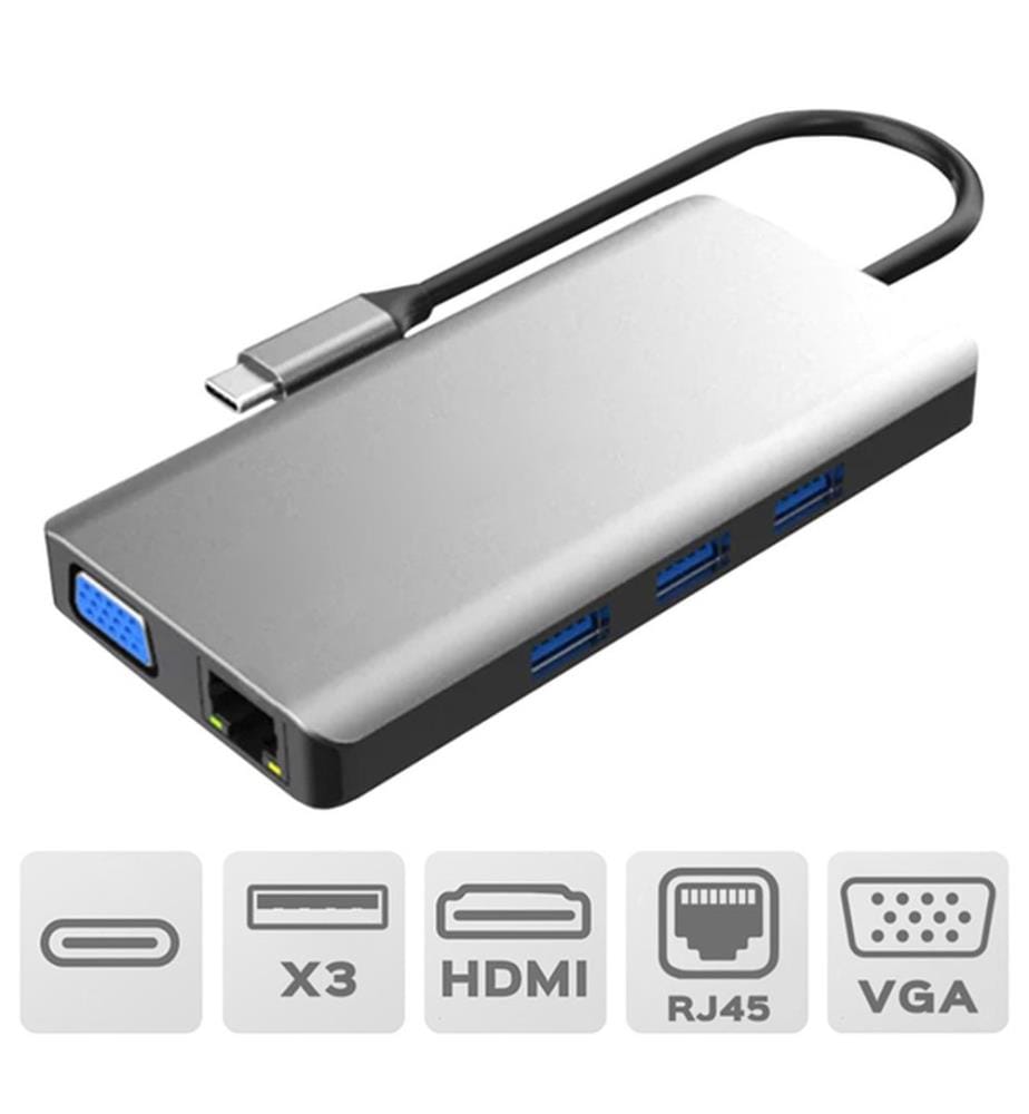 AKASHI usb hub - Model : ALTHUB9IN1TC
