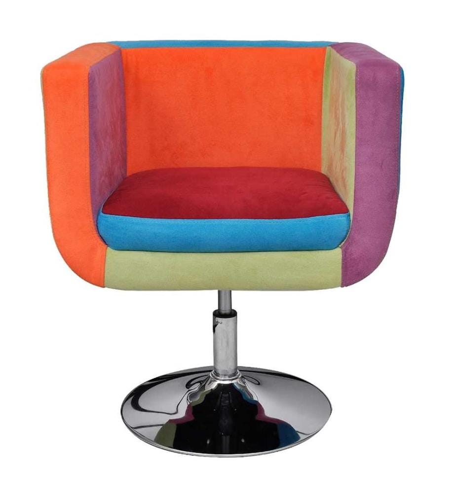 Fauteuil avec design de patchwork Cube Tissu