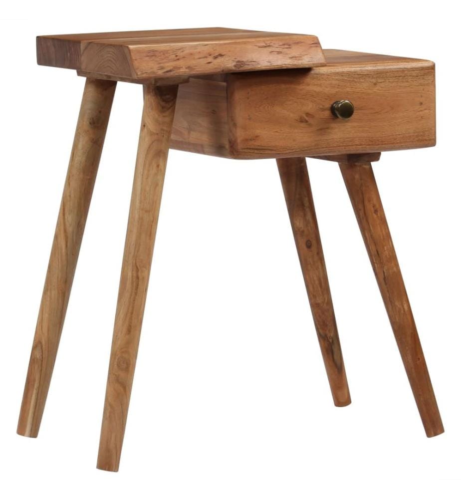 Table de chevet Bois d'acacia massif 45 x 32 x 55 cm