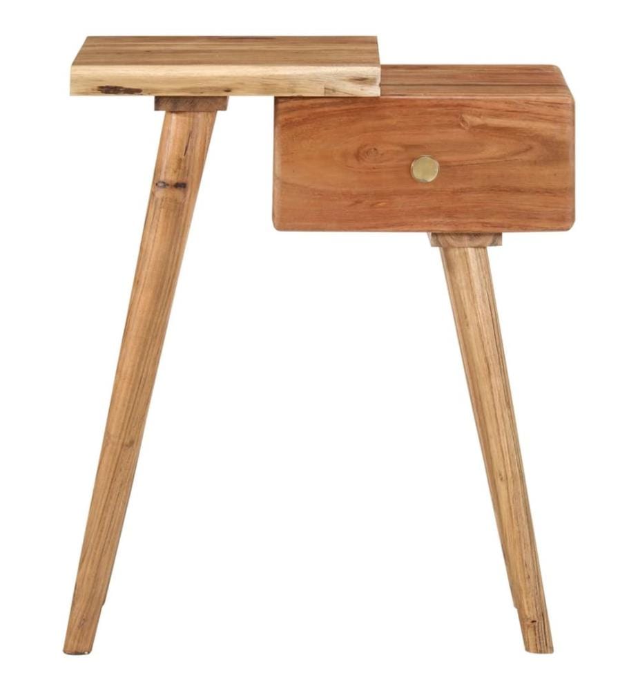Table de chevet Bois d'acacia massif 45 x 32 x 55 cm