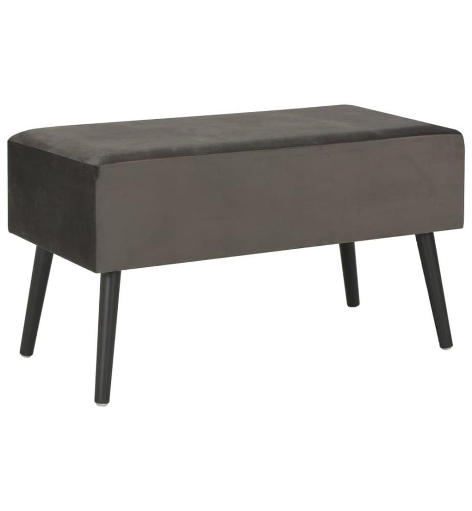 Couchtisch Grau 80x40x46 cm Samt
