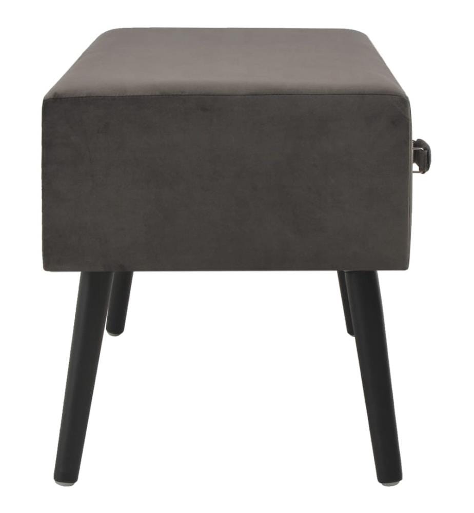 Couchtisch Grau 80x40x46 cm Samt