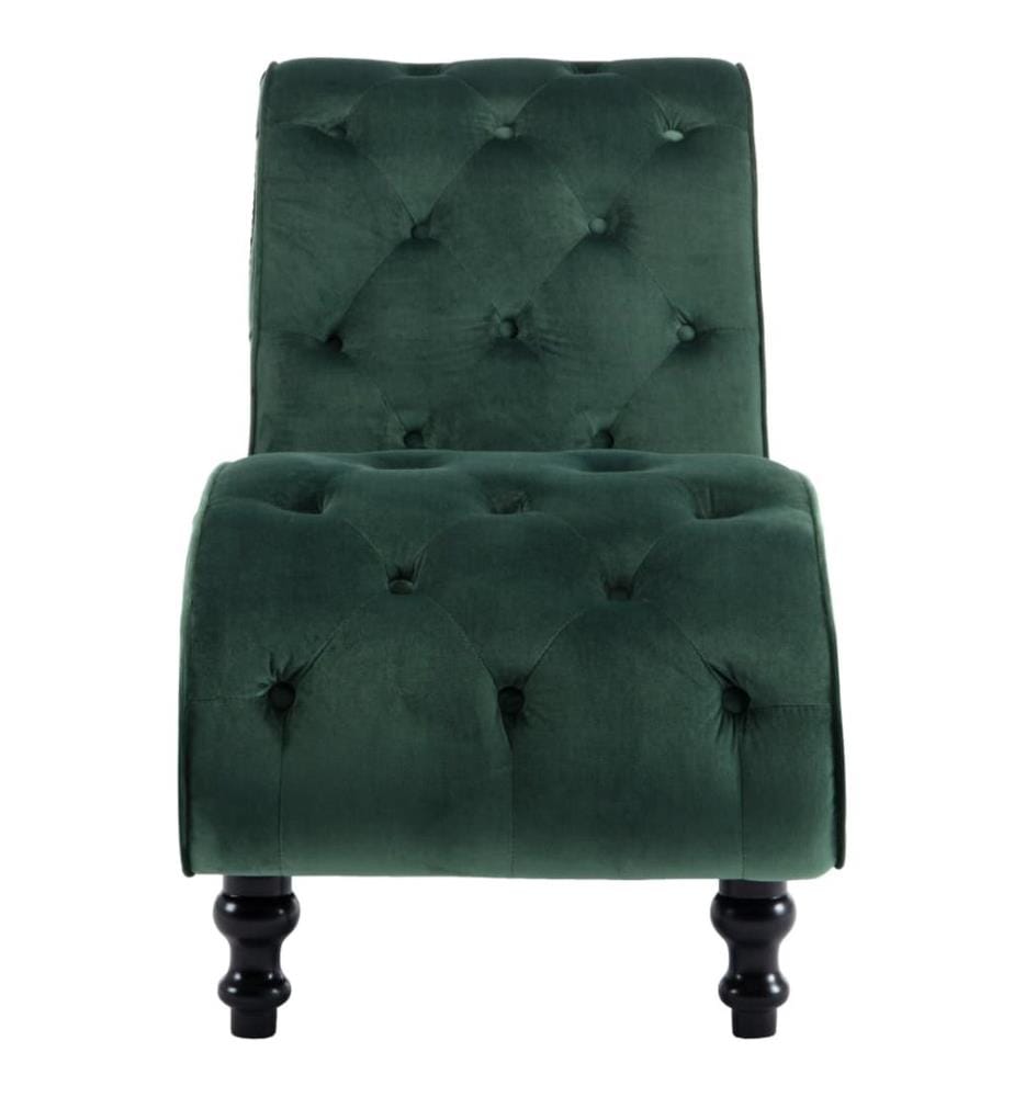 Chaiselongue Grün Samt