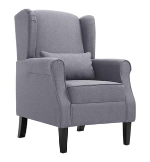 Sessel Dunkelgrau Stoff