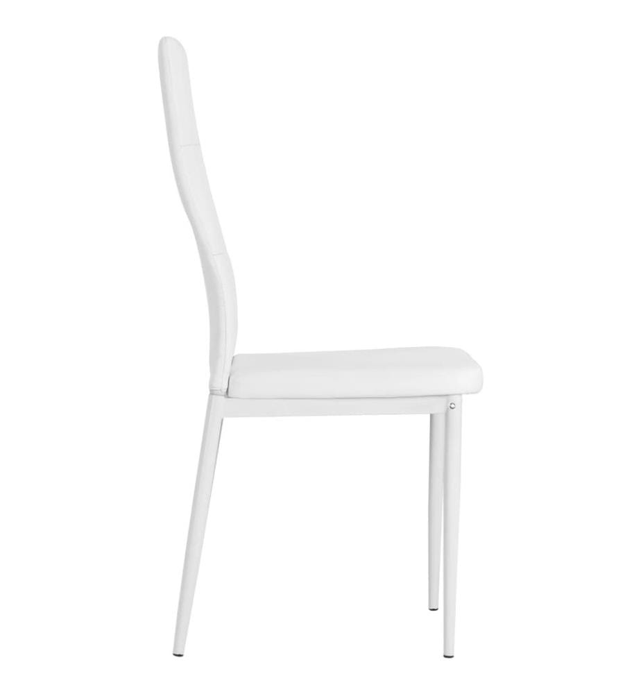 Esszimmerstühle 6 Stk. Kunstleder Weiss