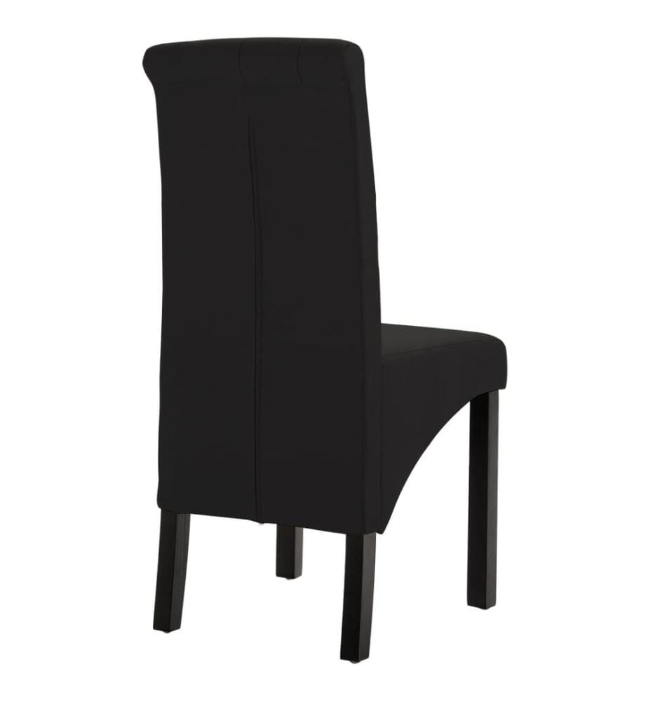 Esszimmerstühle 4 Stk. Schwarz Stoff