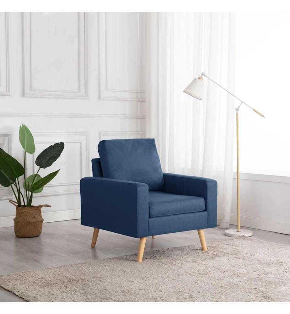 Sessel Blau Stoff
