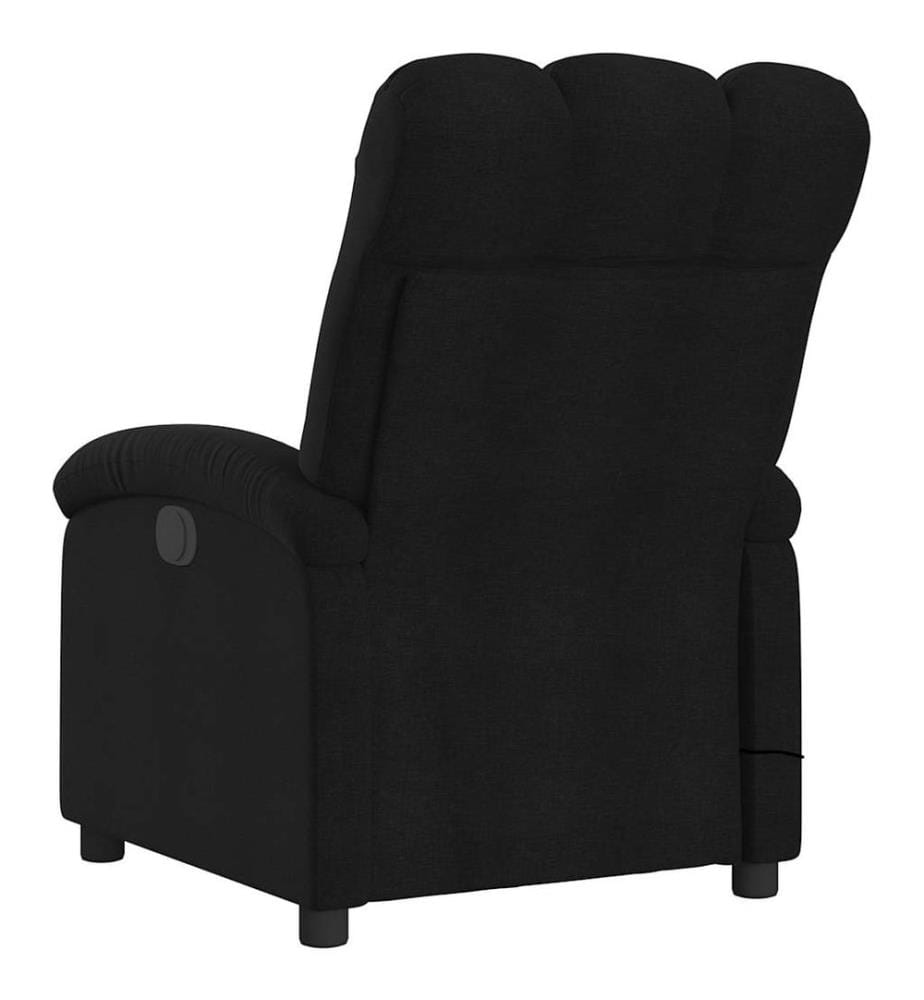 Massagesessel Elektrisch Schwarz Stoff