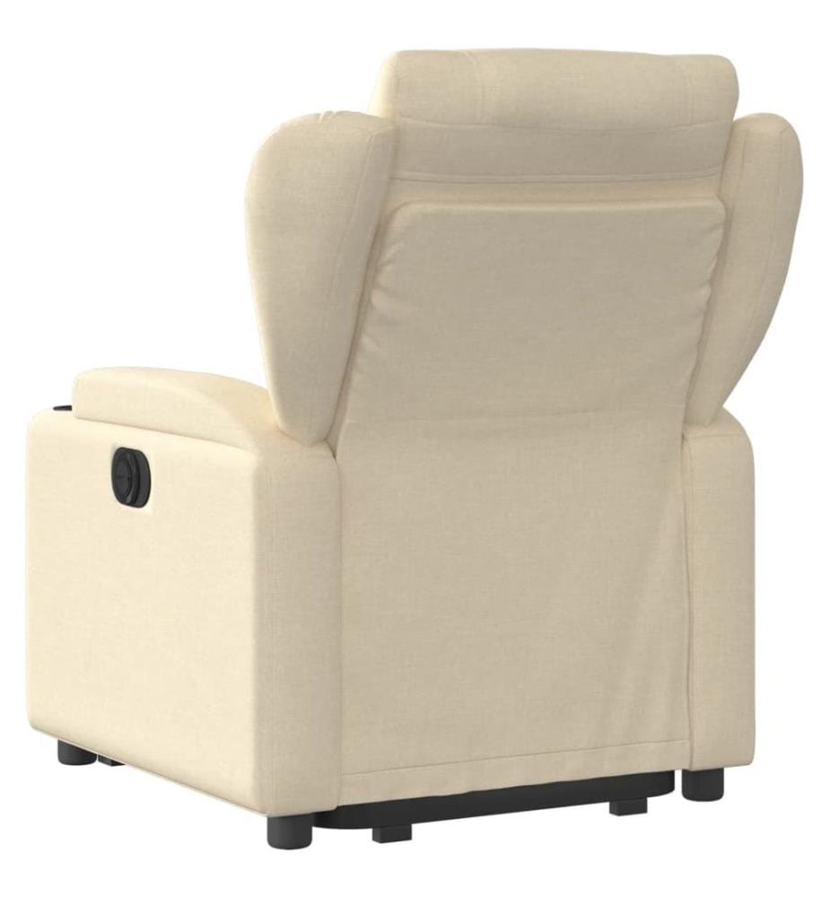 Relaxsessel mit Aufstehhilfe Creme Stoff