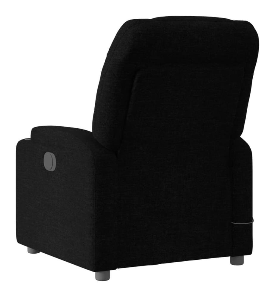 Massagesessel Elektrisch Schwarz Stoff